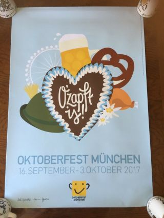 2017 Offical Oktoberfest Poster 23 X 34 Inchs