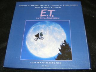 E.  T.  The Extra - Terrestrial Lp Boxed Set With Michael Jackson Poster 1982