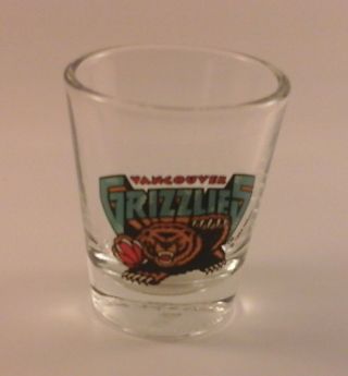 Vtg Souvenir Nba Shot Glass - Vancouver Grizzlies - Hunter Usa