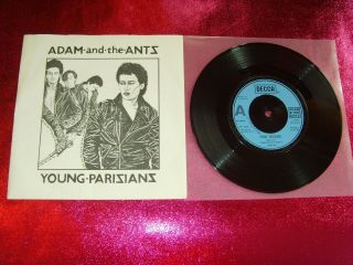 Adam And The Ants - Young Parisians - 7  N.  Mint/n.  Mint/f 13803/a1 - B1/1978 Uk