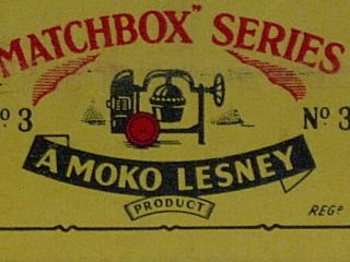Matchbox Moko Lesney Site Cement Mixer 3a Type B2 EMPTY BOX 5