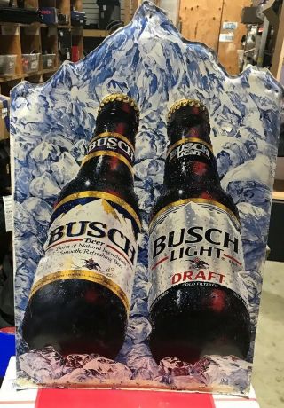 Busch & Busch Light Beer Tin Sign