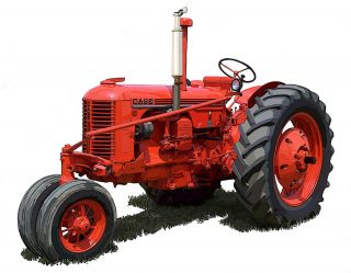 Case Model Dc Farm Tractor Canvas Art Print By Richard Browne