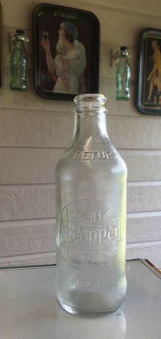 Vintage Soda Bottle,  Dr Pepper,