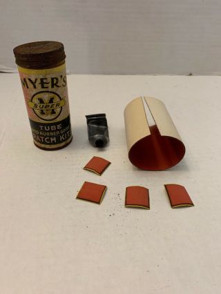 Vintage Myers Tube And Rubber Goods Patch Kit With Accessories