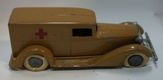 1920s Vintage Tootsie Toy Tan Graham Ambulance No.  809 At21