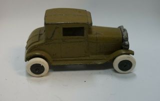 1920s Vintage Tootsie Toy Olive Green Model A Ford Coupe No.  4655 At19