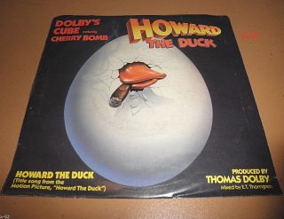 Howard The Duck Movie Single Vinyl 7 " Record Thomas Dolby Cube Lea Thompson Lp
