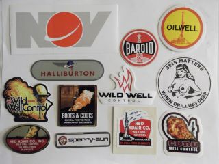 Oilfield Rig Boots Coots Red Adair Wild Well Control And Crane Hardhat Sticker3