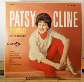 Patsy Cline With The Jordanaires Showcase 1963 Decca Dl 74202 Vinyl Lp Stereo