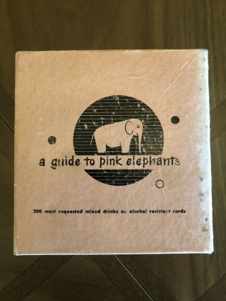 A Guide To Pink Elephants 1952 Cocktail Recipe Flip Book
