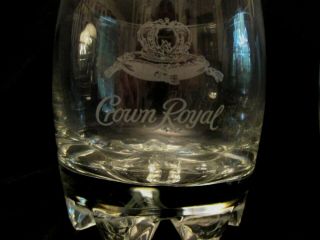 Set Of 4 Crown Royal Rocks Glasses 2 - Laser Hologram 3d & 2 - Etched Glass