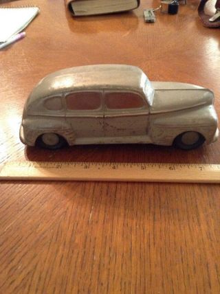 Vintage Antique Metal 1940 ' s Toy Car Shape 2
