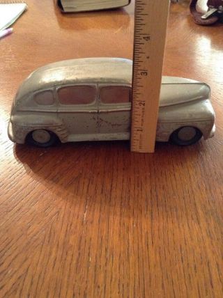 Vintage Antique Metal 1940 ' s Toy Car Shape 3