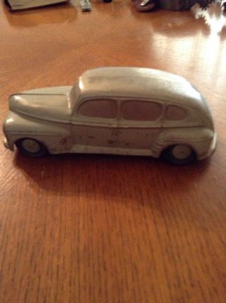 Vintage Antique Metal 1940 ' s Toy Car Shape 5