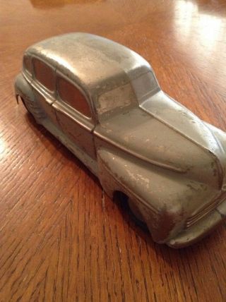 Vintage Antique Metal 1940 ' s Toy Car Shape 8
