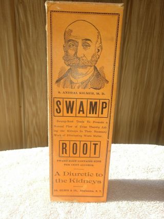 Dr Kilmer ' s Swamp Root Bottle With Packaging bottle is empty box top tab missing 4