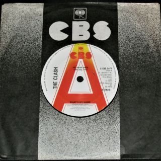 The Clash 7 " Uk Cbs Promo 3 Track 45 What 