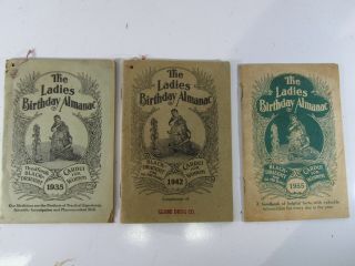 Three Vintage,  The Ladies Birthday Almanac 