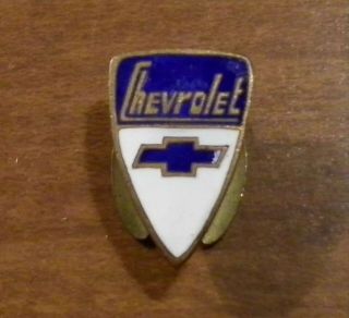 Vintage Chevrolet Brass Pin Button Chevy Advertising Rare