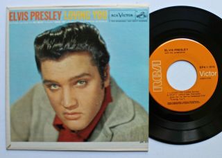 Elvis Presley Rca Epa - 1 - 1515 Yellow Label Reissue Picture Sleeve Ep Ost 1960s