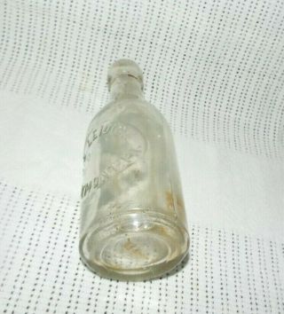 EXTREMELY RARE ANTIQUE A.  D.  LEIDICH TREMONT,  PA.  CLEAR GLASS BOTTLE READ 2