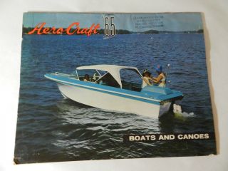 Vintage Boat Brochure - 1965 Aerocraft Boats & Conoes - Vintage Outboard