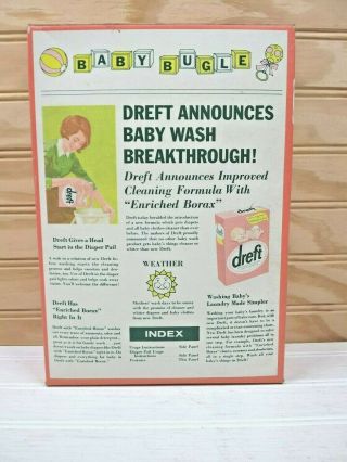 Vintage Dreft Laundry Detergent 1 lb Box Baby Infant Diaper Borax Pink NOS 5