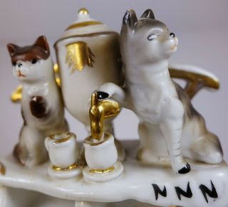 Vintage Antique Fairing Cat Teapot Templars Masonic Figurine Prohibition Pottery