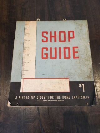 Rare Vintage 1954 United States Gypsum Company Shop Guide For The Home Craftsman