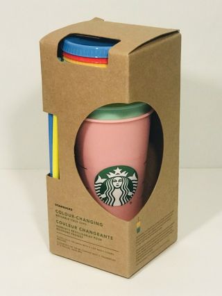 Starbucks Color Changing Reusable Cold Cups - 5 Pack 24oz 2019