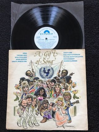 The Music For Unicef Concert - A Gift Of Song Vinyl Lp Polydor Bee Gee’s Abba
