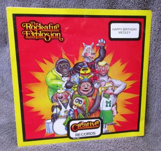 The Rock - afire Explosion Do o You Love Me / Happy Birthday 45rpm Record - 3