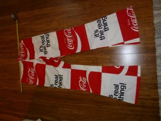 VINTAGE 1970 ' S COCA - COLA COKE IT ' S THE REAL THING DRAWSTRING BELL BOTTOM PANTS 3