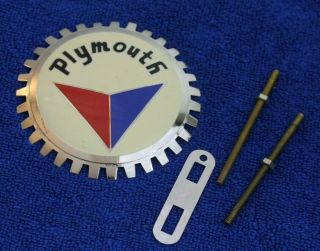Plymouth Grille Badge Plate Topper Accessory Challenger Charger Dart Coronet Ram