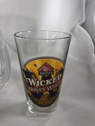 Pete’s Wicked Ale 6 Piece Set Beer Pitcher With 5 Beer Glasses 5