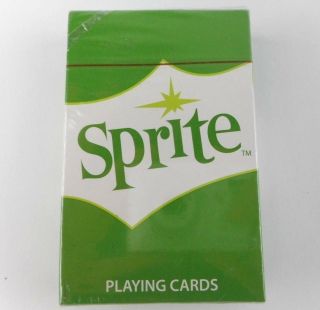 Sprite Playing Cards Deck Advertising Lemon Lime Soda Collectible Green White