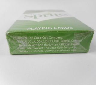 Sprite Playing Cards Deck Advertising Lemon Lime Soda Collectible Green White 3