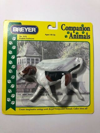Nip Rare Breyer Horse Companion Animals 1519 English Foxhound Dog Tricolor