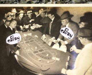 Vintage 1930s Las Vegas Apache Casino Crap’s Game Photo Postcard RPPC 2
