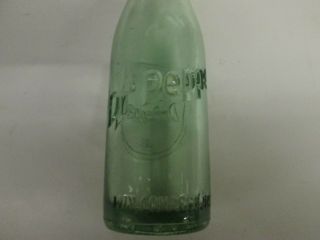 Vintage Dr.  Pepper 10 2 4 Embossed 6oz Glass Greensboro Nc Bottle.