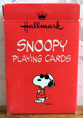 Vintage Hallmark Snoopy Playing Cards Complete Set Gc Peanuts