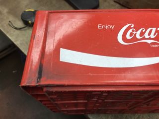 . Coca Cola Coke Crate Carrier Red Plastic Stackable Bottle Case - husky 5