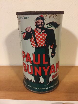 Paul Bunyan Flat Top Beer Can,  Paul Bunyan Div Of Wi Brewing Co.  Waukesha,  Wi
