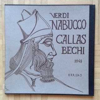 B692 Maria Callas Verdi Nabucco 1949 Private 3 X Lp Err 114 - 3 Very Rare