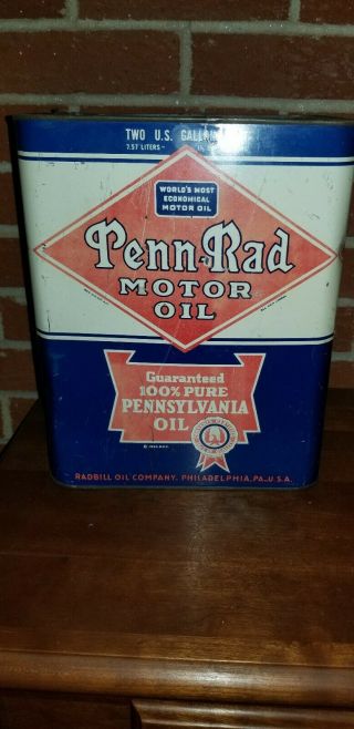 Vintage 2 Gallon Penn - Rad Motor Oil Can