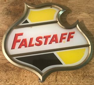 Vintage Falstaff Beer Sign - Plastic & Metal