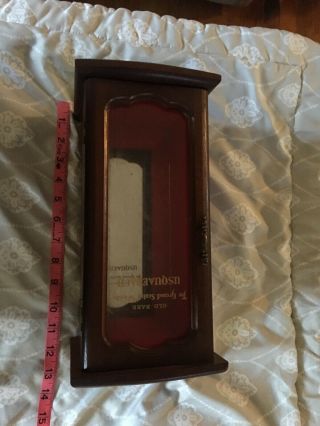 Usquaebach Old Rare Scotch Whiskey Bottle Wood Display Box