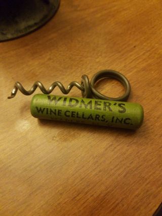 Vintage Green Wood Container Widmers Wine Cellars Naples Ny Corkscrew