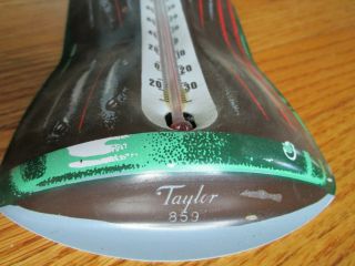 1960 ' s Die Cut Coca - Cola Bottle Thermometer Taylor 859 16 1/2 